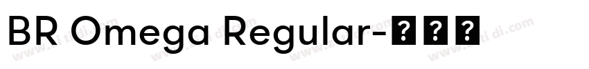 BR Omega Regular字体转换